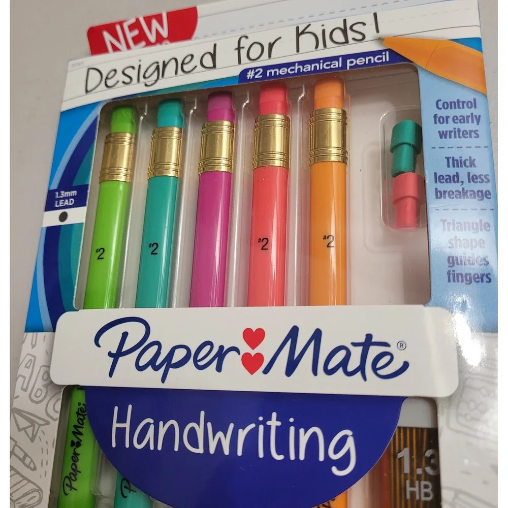 Paper Mate Handwriting Mechanical Pencils For Kids Trianguler 5 Count